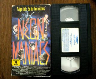 VINTAGE VHS Neon Maniacs 1985 1986 Lightning Video 1987 Horror Gore Slasher Cult 8