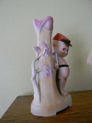 Antique Bisque Kewpie Figure Civil War Soldier Vase Figurine Rose O ' Neill 8