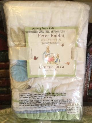 RARE Pottery Barn Kids Peter Rabbit Toddler Quilt Set Baby Nursery Blanket Set 2
