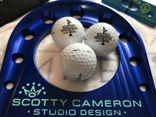 Scotty Cameron Rare - Blue Milled Putting Cup,  3 Prov1x,  Teal Putting Path