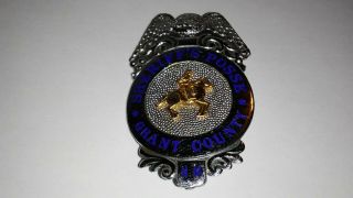 Vintage SHERIFF ' S POSSE BADGE GRANT COUNTY,  N.  M.  - L.  A.  Stamp & Staty - OBSOLETE 7