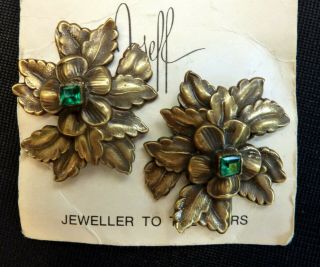 Pretty Joseff Of Hollywood Flower Earrings