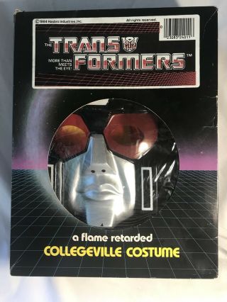 Vintage 1984 Ben Cooper Collegeville Transformers Dynabot Costume & Mask Medium