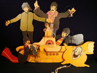 Rare Vintage 1968 The Beatles Yellow Submarine Mobile - -