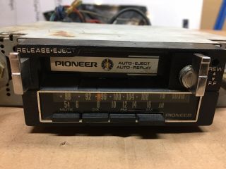 Vintage 70s Pioneer KP - 5005 Car Cassette Tape Deck Radio Stereo AM/FM 3