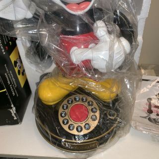 Vintage Disney Mickey Mouse 1997 Telemania Telephone Rotary Phone NIB 6
