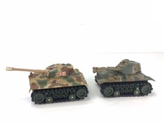 Vtg Schaper Stomper 4x4 Military Army Camo Tank Battery Toys (both Work)