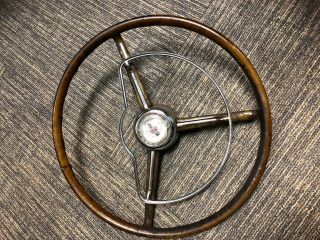 Antique 1950 1951 1952 1953 Chrysler Steering Wheel Complete Rare To Find