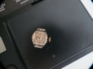 Vintage 14k Gold Ladies Wrist Watch 17j Swiss 3 grams Scarab Bracelet Band 7