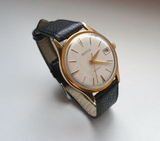 Vostok 2214 Gold Pated Au10 Vintage Ussr Mechanical Watch