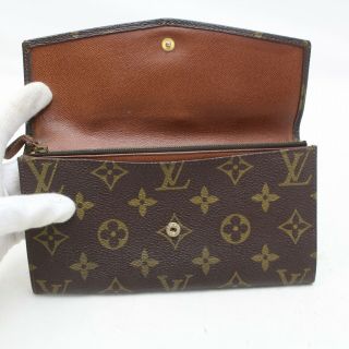 Authentic Vintage Louis Vuitton Long Wallet Browns Monogram 318205 5