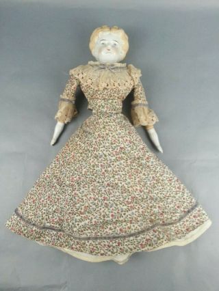 Antique Porcelain Doll 20 " W/ Clothes