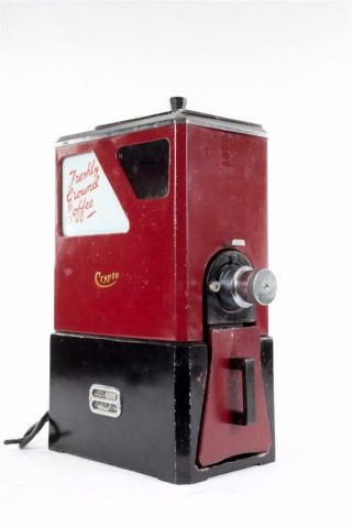 Vintage C1960 Coffee Shop Or Cafe " Crypto " Coffee Grinder