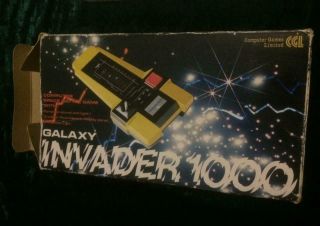 Galaxy Invader 1000 Vintage Electronic Video Game & Watch Battery Operated Toy