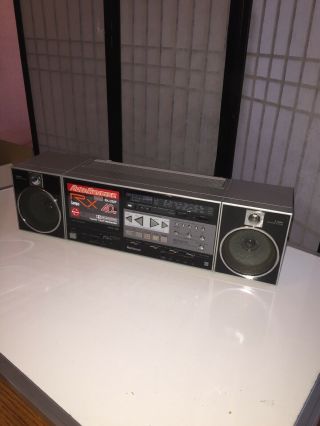 Vintage National Rx - C52f Radio Ghetto Blaster Boom Box (chews Tapes)