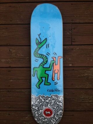Keith Haring X Alien Workshop Dylan Rieder Skateboard Deck Rare Oop Nos 8 "