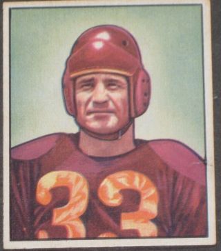 1950 Bowman Sammy Baugh Football Card 100 Washington Redskins Vintage Antique