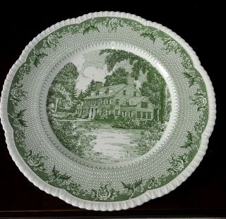 Rare Set,  Wedgwood of Etruria Dartmouth College Plates.  Cauldon Lace 3
