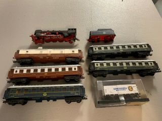 Vintage Lima HO Orient Express DB 4 - 6 - 2 and Passenger cars C5 5