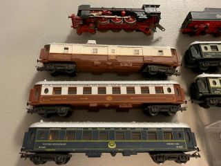 Vintage Lima HO Orient Express DB 4 - 6 - 2 and Passenger cars C5 6