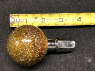 Vintage Metalflake Shift Knob Gold & Some Red Kenworth Mack Peterbuilt Truck