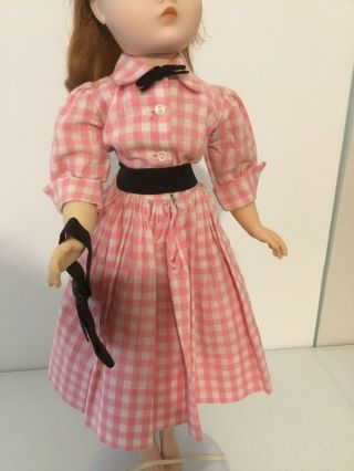 Vintage Tagged Alexander Cissy Pink Gingham Dress Belt Purse