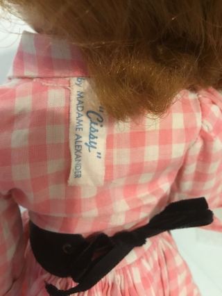 Vintage Tagged Alexander Cissy Pink Gingham Dress Belt Purse 3