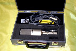 Rare Sony Ecm - 56p Electret Condenser Microphone W/ Carrying Case From Japan
