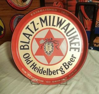 Vintage Rare Blatz - Old Heidelberg Beer Tray 12 " 1940 