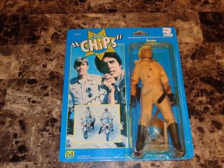 Chips Jon Baker Action Figure Statue Doll Moc Vintage 1977 Highway Patrol Police