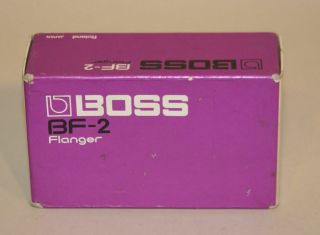 Vintage Boss Bf - 2 Flanger Roland Japan Black Label Guitar Effects Pedal