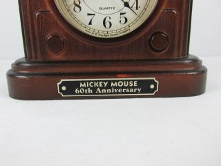 Vintage 1987 MICKEY MOUSE Disney Seiko 60th Anniversary Talking Music Clock 2