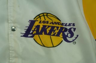 Rare VTG CHALK LINE Los Angeles Lakers Fanimation Power Showtime Jacket 90s XL 4