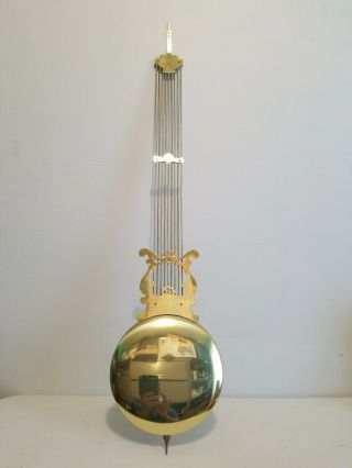 Vintage Grandfather Clock Pendulum 39” Long 9” Diameter