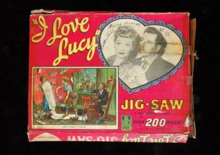 2 Rare Vintage I Love Lucy Tower Press Jig - Saws 1950 ' s Jigsaw 6