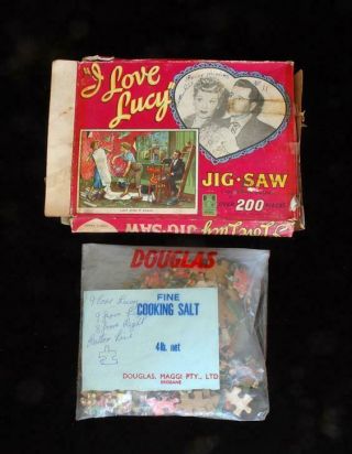 2 Rare Vintage I Love Lucy Tower Press Jig - Saws 1950 ' s Jigsaw 7
