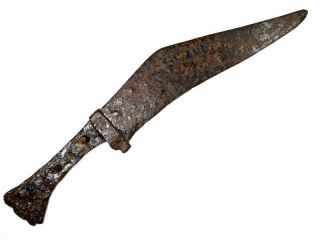 Extremely Rare Huge Celtic Iron Dagger - Knife,  Top,