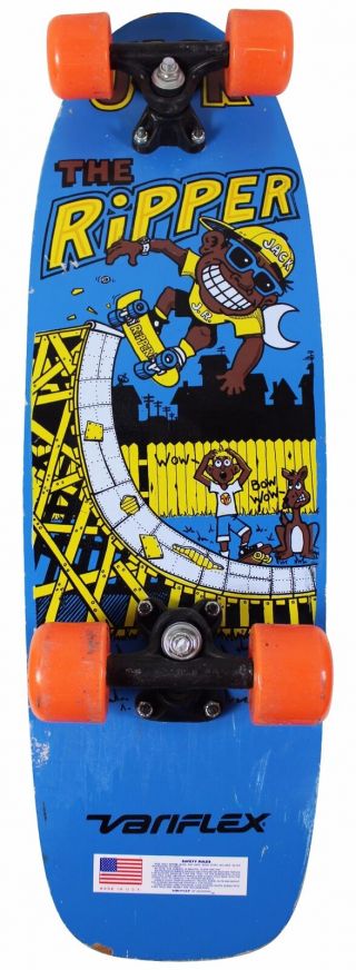 Vtg 80s Variflex " Ripper " Complete Skateboard Old School Og Skate Nos Deadstock