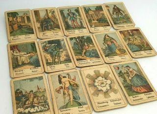 Vintage Tarot Card Deck Telling Fortune True Antique Cards 1930 