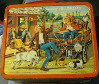 Vintage Metal Lunch Pail The Beverly Hillbillies Metal Lunchbox lunch box,  old 2