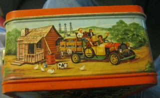 Vintage Metal Lunch Pail The Beverly Hillbillies Metal Lunchbox lunch box,  old 6