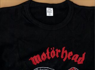 Motorhead Bomber Vintage 1970s T Shirt Unworn Small