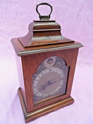 Vintage Oak Cased Mantle Clock With Rotherhams Floating Balance Movement Gwo