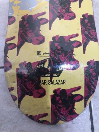 Nos Alien Workshop Omar Salazar Andy Warhol Art Skateboard Deck Rare In Plastic 3
