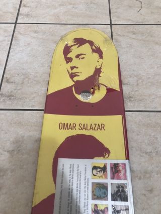 Nos Alien Workshop Omar Salazar Andy Warhol Art Skateboard Deck Rare In Plastic 7