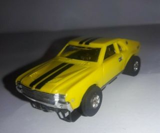 Vintage Aurora Thunderjet Javelin Amx Ho Slot Car (yellow)