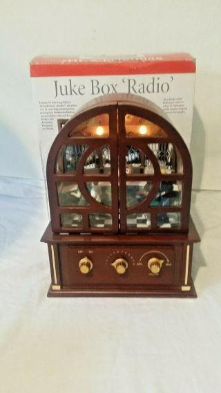 Mr.  Christmas Vintage Juke Box Annimated Jukebox Radio w/ 12 songs 2