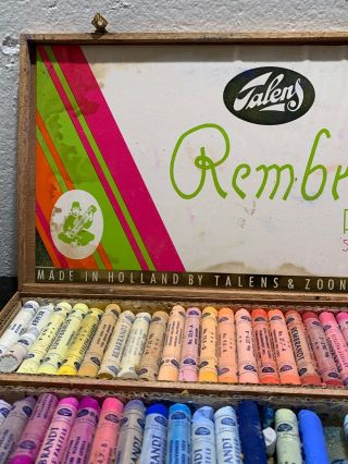 Vintage Rembrandt Soft Pastels by Talens,  Made in Holland 60 Piece Box 6