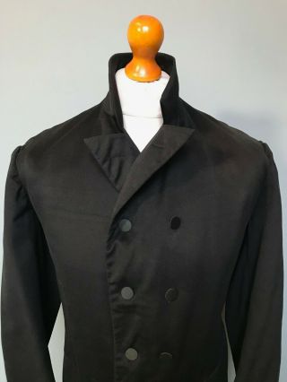 Vintage 8 button Victorian Edwardian frock coat size 38 long 3