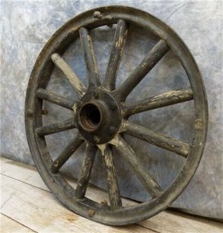 Ford Model T A Wheel Wood Spoke Rim 23 1/4 In.  Diameter 5 3/8 Hub Vintage Auto M